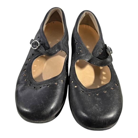 Aetrex Women’s Mary Jane Leather Comfort Flats Black X-Wide 8 W Strap Orthopedic - Picture 3 of 8